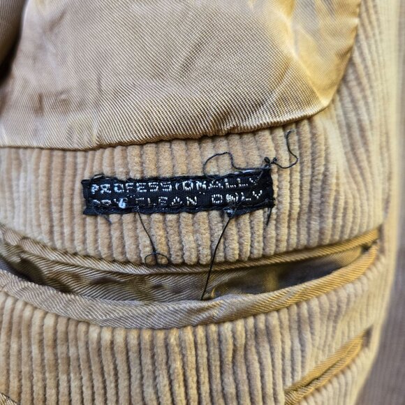 Vintage Cavender's 44XL Western Brown Corduroy Mens Blazer Sport Coat Elbow Patc - Picture 11 of 16